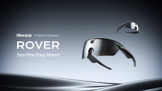 BleeqUp Rover AI sports glasses campaign visual for the IFA 2026 launch