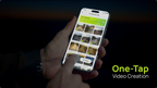 BleeqUp Rover One-Tap AI Editing app screen with AI-selected ride clips