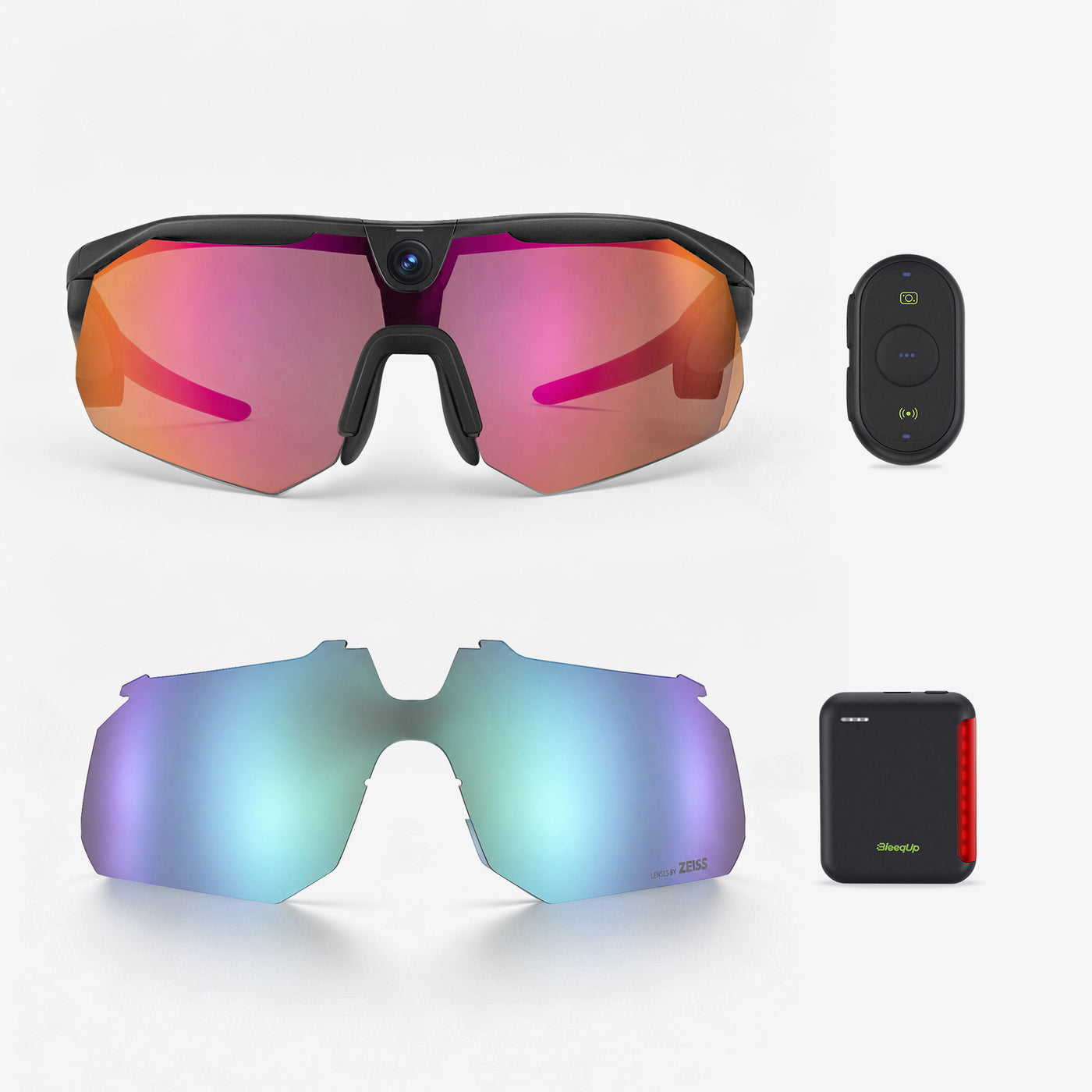 BleeqUp Ranger AI Sports Camera Glasses – Ultimate Bundle